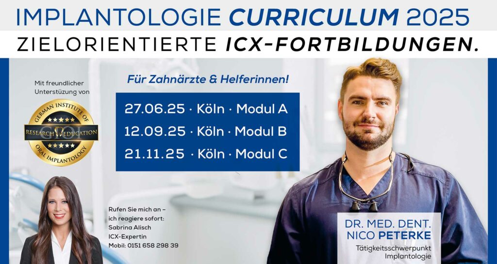 IMPLANTOLOGIE CURRICULUM 25 – MODUL A, Köln