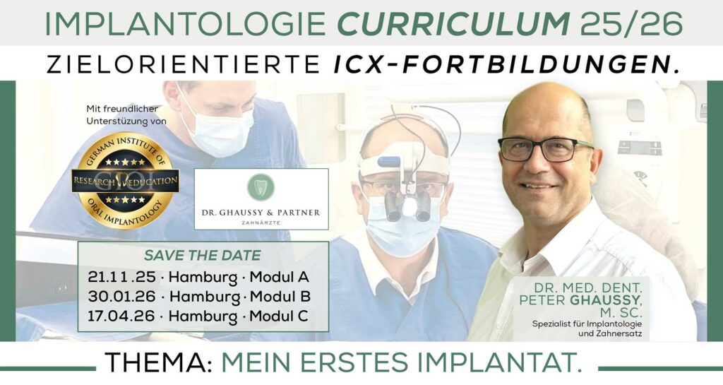 IMPLANTOLOGIE CURRICULUM 25/26 – MODUL A, Hamburg