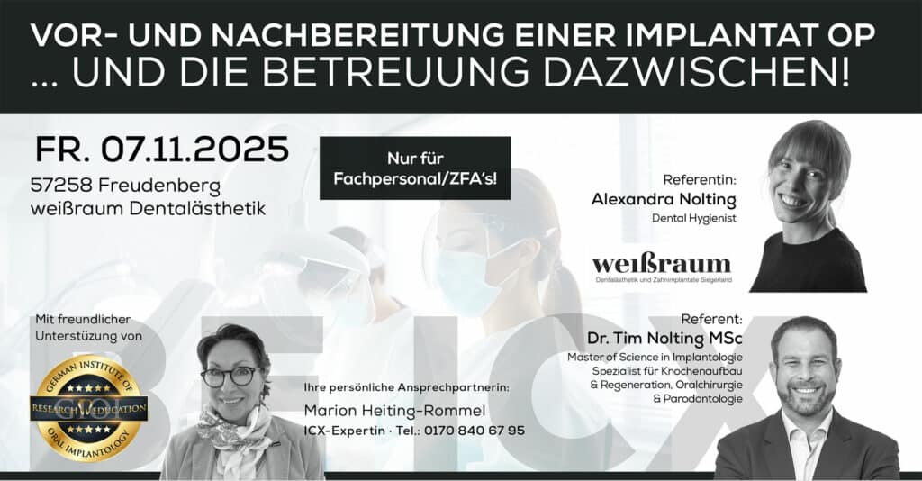 VOR- UND NACHBEREITUNG EINER IMPLANTAT OP, Freudenberg