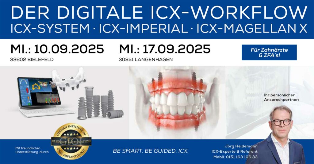 DER DIGITALE ICX-WORKFLOW – ICX-SYSTEM · ICX-IMPERIAL · ICX-MAGELLAN X, Bielefeld
