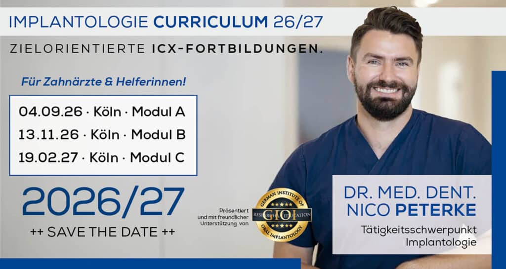 IMPLANTOLOGIE CURRICULUM 26/27 – MODUL A, Köln