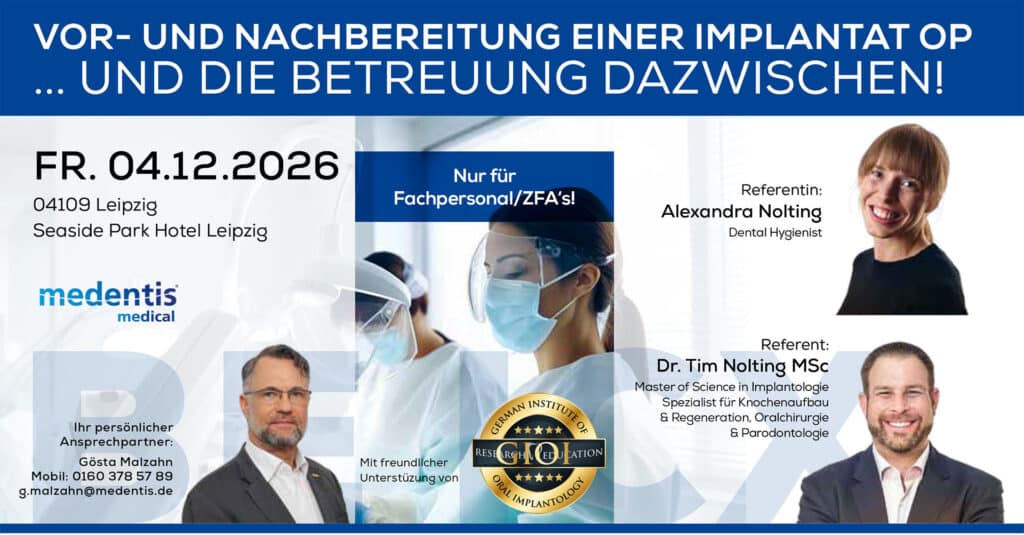 VOR- UND NACHBEREITUNG EINER IMPLANTAT OP, Leipzig